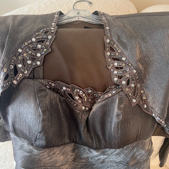 Ignite evening by Caroline dress with Bolero jacket stunning and elegant - Picture 2 of 14